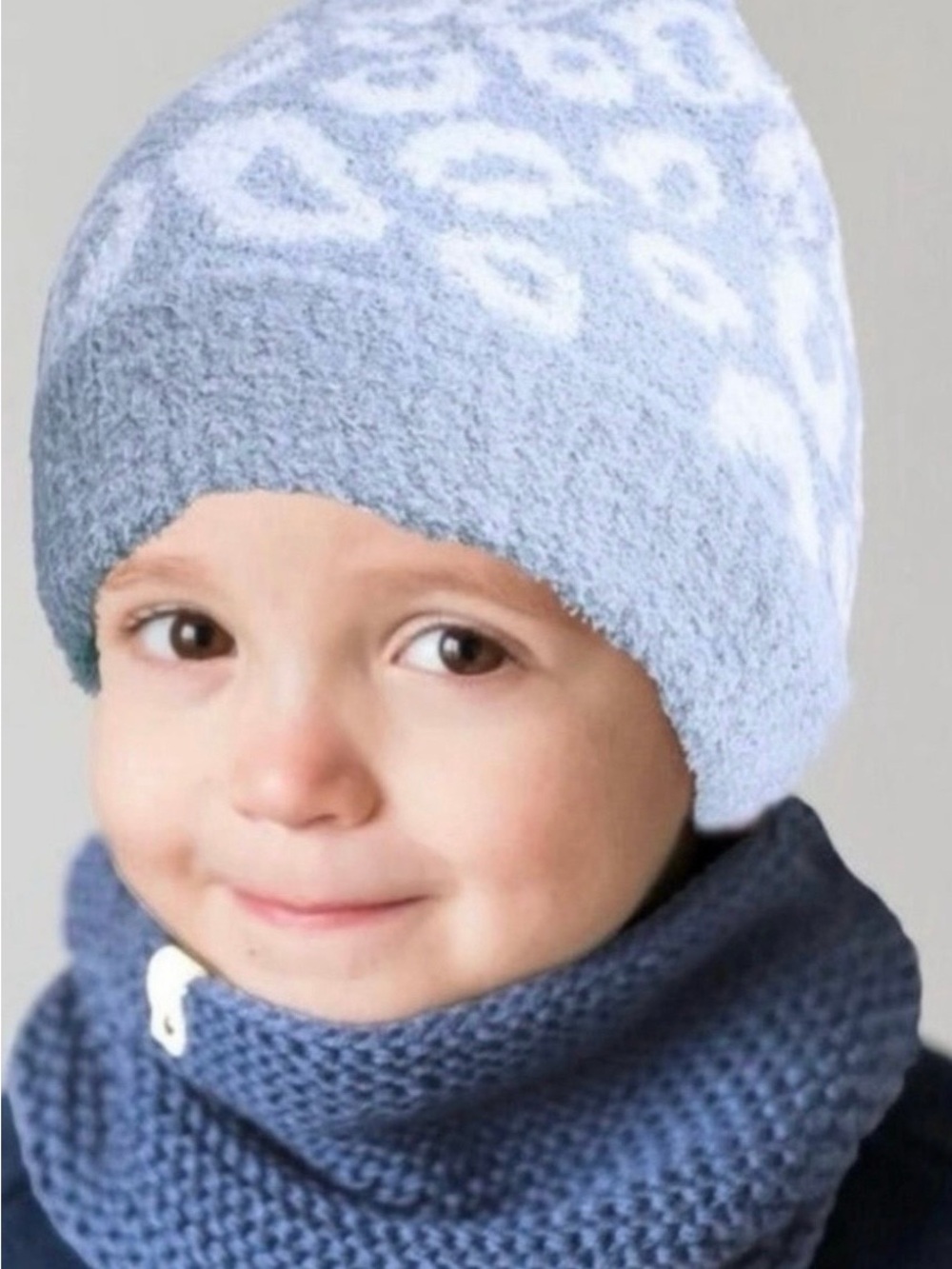 NWT Comfy Luxe Kids Unisex Leopard Print Beanie Hat - One Size